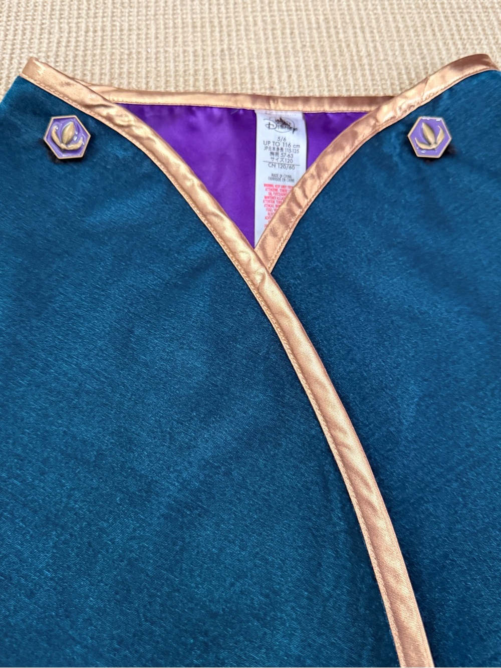 Girls Disney Frozen Princess Costume Dress, Size 5/6 - Picture 3 of 7